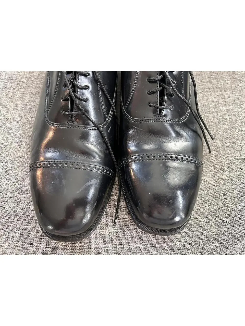 Florsheim Oxford Dress Shoes Mens Size 12D Black Lace Up 17067-01